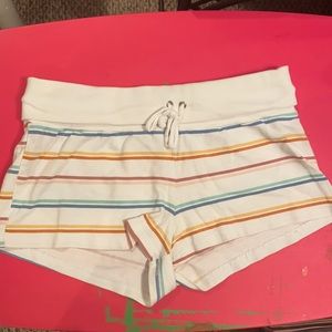Striped cloth shorts